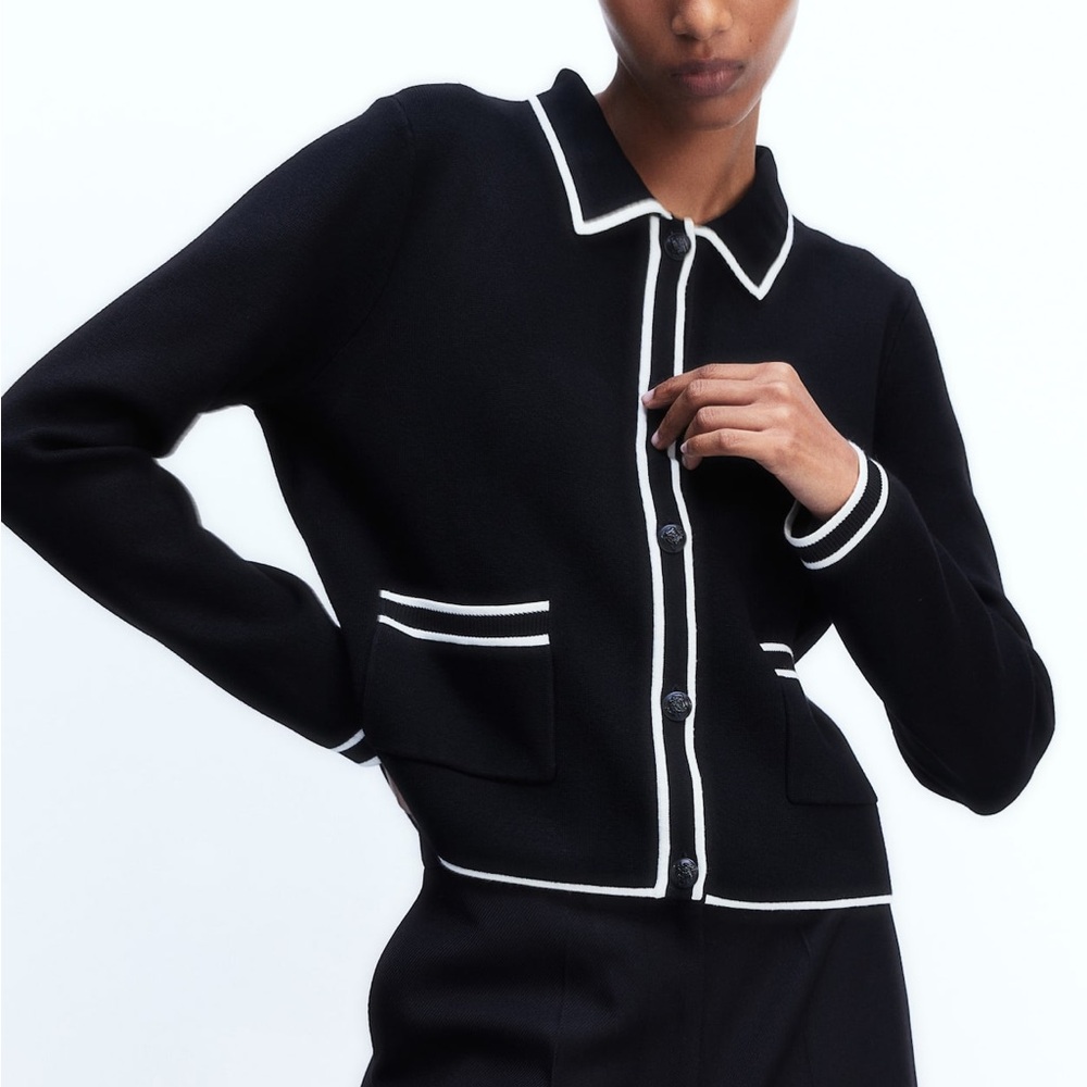 🖤 H&M Cardigan with Collar in M!
